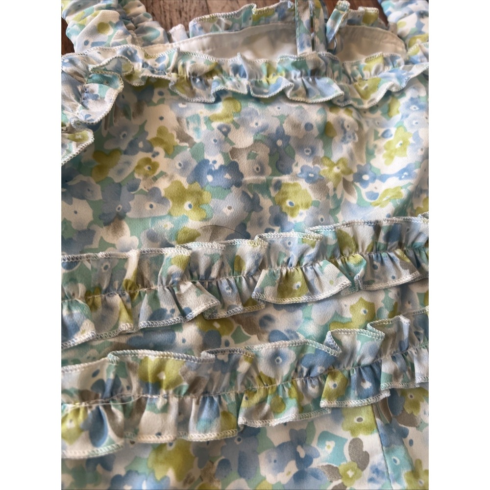 NWT Toby Heart Ginger Floral Ruffle Dawn Crop Top and Skirt Set XS Blue Green - Picture 11 of 11